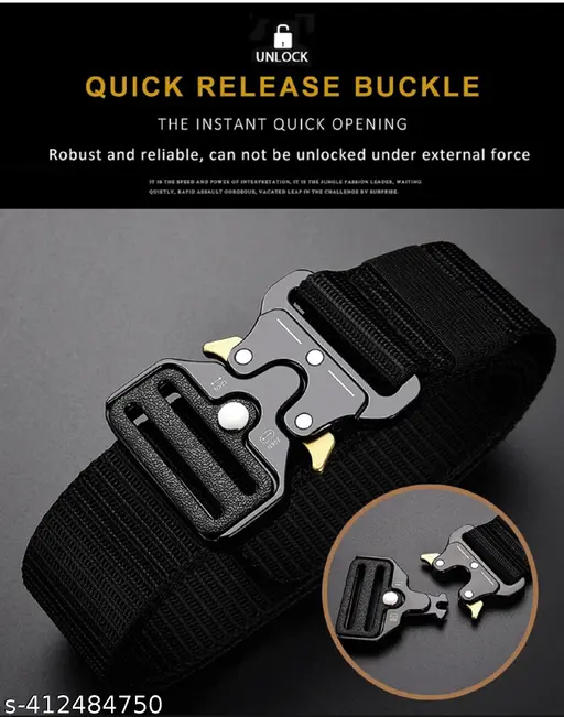 Nylon Army Tactical Solid Buckle Belt - Image 2